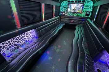 Naperville Limo Bus Interior